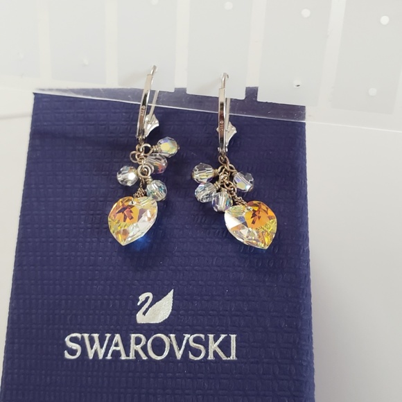 NEW! Swarovski Heart Dangle Drop Earrings - Mother's Day Anniversary Gift - Picture 7 of 16